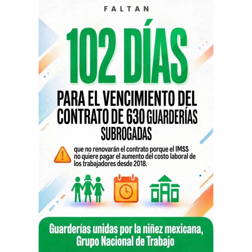 #Yucatan “Guarderías subrogadas del IMSS en Yucatán, en riesgo por vencimiento de contratos”
